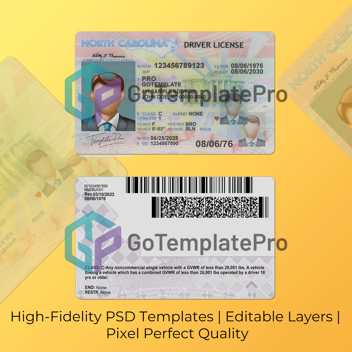 north carolina drivers license template north carolina drivers license template